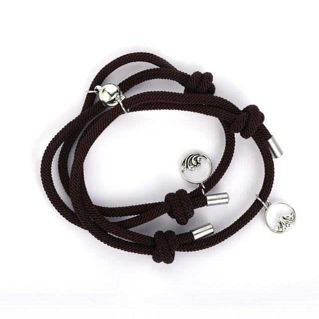 NIUYITID 2021 Attractive Handmade Bracelet Women Lover's Couple Charm Female Male Paired Friendship Wholesale Jewelry