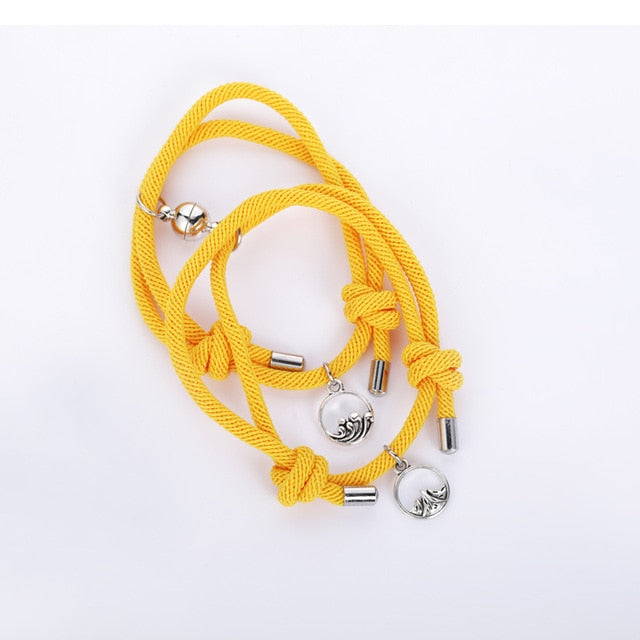 NIUYITID 2021 Attractive Handmade Bracelet Women Lover's Couple Charm Female Male Paired Friendship Wholesale Jewelry