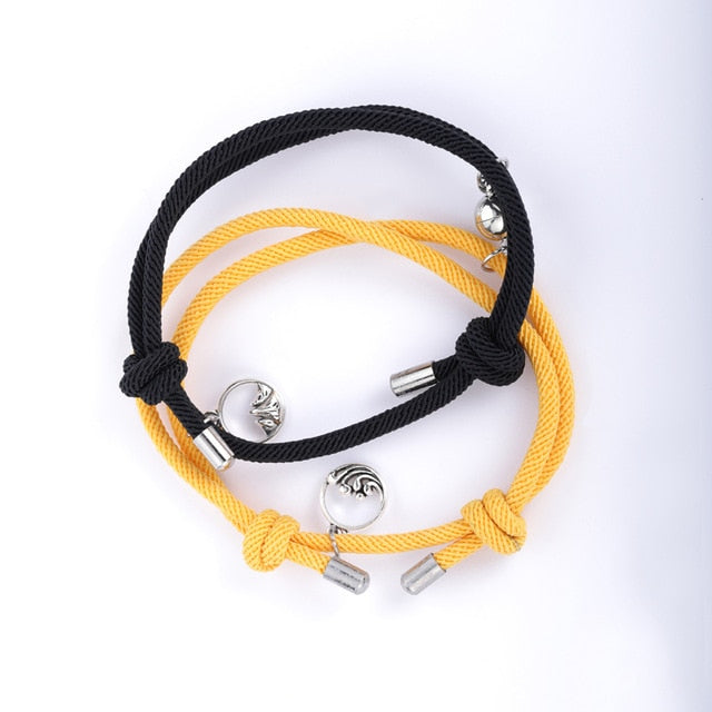 NIUYITID 2021 Attractive Handmade Bracelet Women Lover's Couple Charm Female Male Paired Friendship Wholesale Jewelry