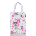 London Style PVC Reusable Shopping Bag Women's Bag Eco Friendly Flower Shopper Bag Waterproof Handbag Lunch Tote Shoulder Bag