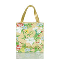 London Style PVC Reusable Shopping Bag Women's Bag Eco Friendly Flower Shopper Bag Waterproof Handbag Lunch Tote Shoulder Bag