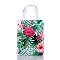 London Style PVC Reusable Shopping Bag Women's Bag Eco Friendly Flower Shopper Bag Waterproof Handbag Lunch Tote Shoulder Bag