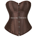 Sapubonva Overbust Corset Plus Size Sexy Corselet Corsets and Bustiers Tops Red Black Pink Purple White Gothic Lingerie Women