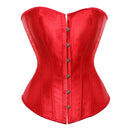 Sapubonva Overbust Corset Plus Size Sexy Corselet Corsets and Bustiers Tops Red Black Pink Purple White Gothic Lingerie Women
