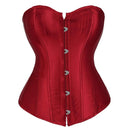 Sapubonva Overbust Corset Plus Size Sexy Corselet Corsets and Bustiers Tops Red Black Pink Purple White Gothic Lingerie Women
