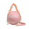 1Pcs Ball Purses For Teenagers Women Shoulder Bags Crossbody Chain Hand Bags Personality Female Leather Pink Basketball Bag