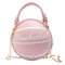 1Pcs Ball Purses For Teenagers Women Shoulder Bags Crossbody Chain Hand Bags Personality Female Leather Pink Basketball Bag
