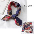 Square Silk Scarf Women Fashion Print Small Neck Scarfs Office Lady Hair Band Foulard Hand Kerchief Female Bandana Shawl 2020