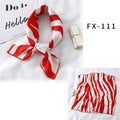 Square Silk Scarf Women Fashion Print Small Neck Scarfs Office Lady Hair Band Foulard Hand Kerchief Female Bandana Shawl 2020