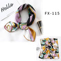 Square Silk Scarf Women Fashion Print Small Neck Scarfs Office Lady Hair Band Foulard Hand Kerchief Female Bandana Shawl 2020