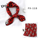 Square Silk Scarf Women Fashion Print Small Neck Scarfs Office Lady Hair Band Foulard Hand Kerchief Female Bandana Shawl 2020