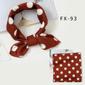 Square Silk Scarf Women Fashion Print Small Neck Scarfs Office Lady Hair Band Foulard Hand Kerchief Female Bandana Shawl 2020