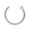 1Pc Stainless Steel Fake Nose Ring Hoop Septum Rings C Clip Lip Ring Earring for Women Fake Piercing Body Jewelry Non-Pierced