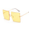 Vintage Square Sunglasses Women Luxury Oversized Rimless Sun Glasses Shades Female Fashion Brand Designer Clear Oculos De Sol