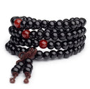 9 Styles 6mm Natural Sandalwood Buddhist Buddha Wood Prayer Beaded Knot black ebony Unisex Men Bracelets & Bangles for Women