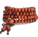 9 Styles 6mm Natural Sandalwood Buddhist Buddha Wood Prayer Beaded Knot black ebony Unisex Men Bracelets & Bangles for Women