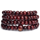 9 Styles 6mm Natural Sandalwood Buddhist Buddha Wood Prayer Beaded Knot black ebony Unisex Men Bracelets & Bangles for Women