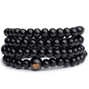 9 Styles 6mm Natural Sandalwood Buddhist Buddha Wood Prayer Beaded Knot black ebony Unisex Men Bracelets & Bangles for Women