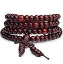 9 Styles 6mm Natural Sandalwood Buddhist Buddha Wood Prayer Beaded Knot black ebony Unisex Men Bracelets & Bangles for Women