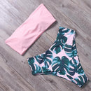 RUUHEE Bandage Bikini Swimwear Women Swimsuit High Waist Bikini Set 2021 Bathing Suit Push Up Maillot De Bain Femme Beachwear