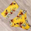 RUUHEE Bandage Bikini Swimwear Women Swimsuit High Waist Bikini Set 2021 Bathing Suit Push Up Maillot De Bain Femme Beachwear