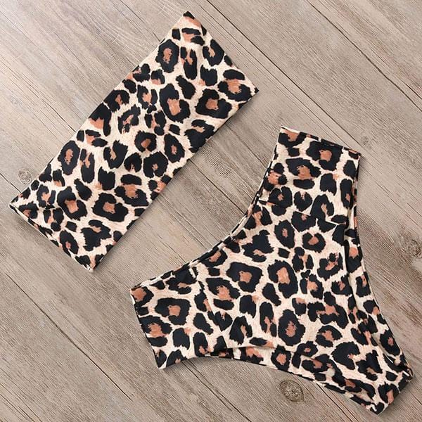 RUUHEE Bandage Bikini Swimwear Women Swimsuit High Waist Bikini Set 2021 Bathing Suit Push Up Maillot De Bain Femme Beachwear