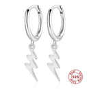 925 Sterling Silver Earrings Gold Color cross Moon Star CZ Zircon Small Circle Huggie Hoop Earrings For Women Fine jewelry