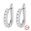 925 Sterling Silver Earrings Gold Color cross Moon Star CZ Zircon Small Circle Huggie Hoop Earrings For Women Fine jewelry