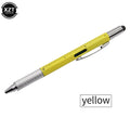 7 in1 Multifunction Ballpoint Pen with Modern Handheld Tool Measure Technical Ruler Screwdriver Touch Screen Stylus Spirit Level