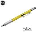 7 in1 Multifunction Ballpoint Pen with Modern Handheld Tool Measure Technical Ruler Screwdriver Touch Screen Stylus Spirit Level