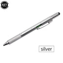 7 in1 Multifunction Ballpoint Pen with Modern Handheld Tool Measure Technical Ruler Screwdriver Touch Screen Stylus Spirit Level