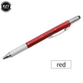 7 in1 Multifunction Ballpoint Pen with Modern Handheld Tool Measure Technical Ruler Screwdriver Touch Screen Stylus Spirit Level