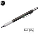 7 in1 Multifunction Ballpoint Pen with Modern Handheld Tool Measure Technical Ruler Screwdriver Touch Screen Stylus Spirit Level