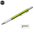 7 in1 Multifunction Ballpoint Pen with Modern Handheld Tool Measure Technical Ruler Screwdriver Touch Screen Stylus Spirit Level