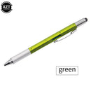 7 in1 Multifunction Ballpoint Pen with Modern Handheld Tool Measure Technical Ruler Screwdriver Touch Screen Stylus Spirit Level