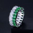 luxury 925 sterling silver wedding band eternity ring for women big gift for ladies love wholesale lots bulk jewelry R4577