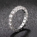 luxury 925 sterling silver wedding band eternity ring for women big gift for ladies love wholesale lots bulk jewelry R4577