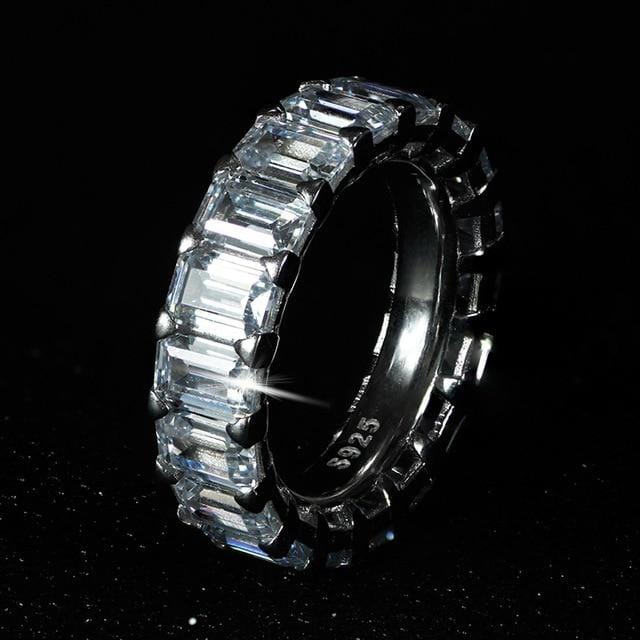 luxury 925 sterling silver wedding band eternity ring for women big gift for ladies love wholesale lots bulk jewelry R4577