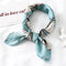 Women Small Satin Silk Scarf Square Print Wrap Foulard Femme Handkerchief Bandana Neck Hair Skinny Tie Scarves Shawls