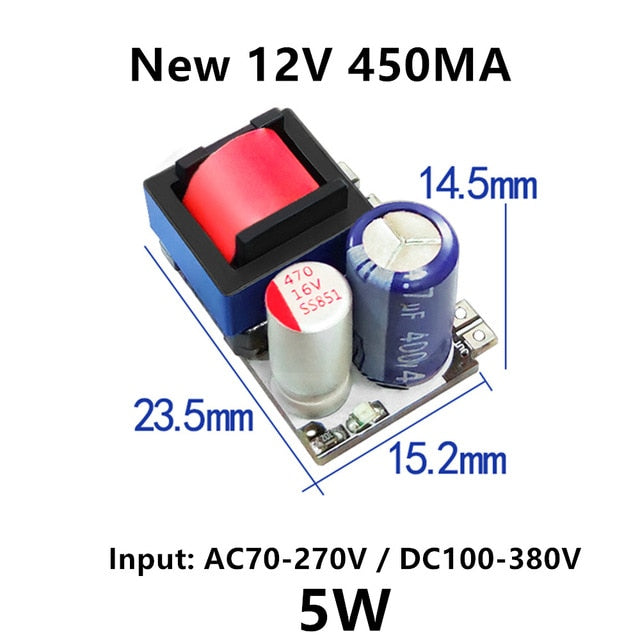 AC-DC 5V 700mA 12V 450mA 9V 500mA 3.5W Precision Buck Converter AC 220V to 5V DC step down Transformer power supply module