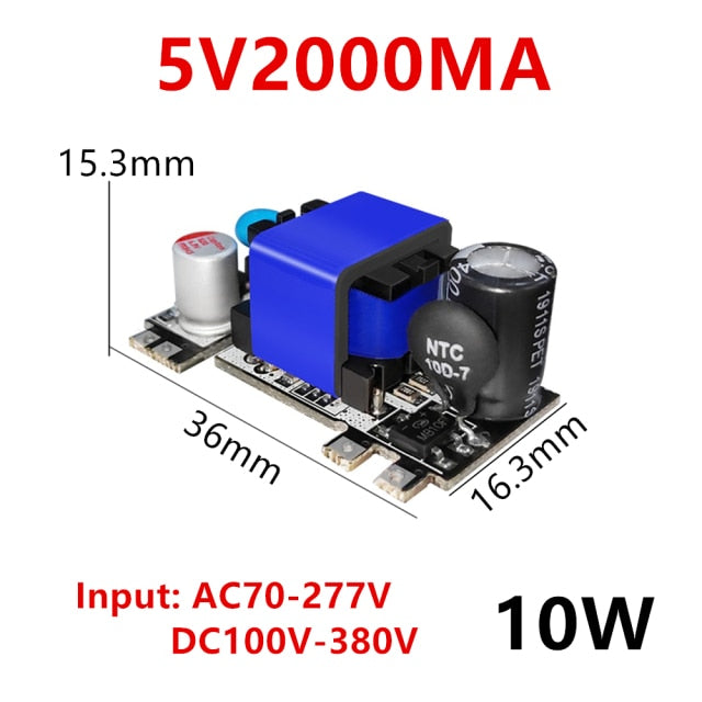 AC-DC 5V 700mA 12V 450mA 9V 500mA 3.5W Precision Buck Converter AC 220V to 5V DC step down Transformer power supply module