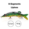 TREHOOK 10cm/12.5cm Pike Wobblers for Fishing Artificial Bait Hard Multi Jointed Swimbait Crankbait Lifelike Fishing Lure Tackle