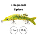 TREHOOK 10cm/12.5cm Pike Wobblers for Fishing Artificial Bait Hard Multi Jointed Swimbait Crankbait Lifelike Fishing Lure Tackle