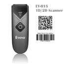 Eyoyo EY-015 Mini Barcode Scanner USB Wired/Bluetooth/ 2.4G Wireless 1D 2D QR PDF417 Bar code for iPad iPhone Android Tablets PC