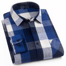 2021 Spring Autumn Plaid Shirt Men Cotton New Male Casual Long Sleeve Shirt  High Quality  Man Clothes