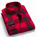 2021 Spring Autumn Plaid Shirt Men Cotton New Male Casual Long Sleeve Shirt  High Quality  Man Clothes