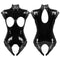 Erotic Fetish Body Suit Sexy Cupless Crotchless Teddy Lingerie Femme Black Wetlook Pvc Latex Catsuit Gothic Women Porno Costume