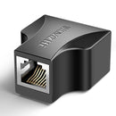SAMZHE Ethernet Adapter Lan Cable Extender Splitter for Internet Connection Cat5 RJ45 Splitter Coupler Contact Modular Plug