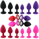 S/M/L 100%Silicone Butt Plug Anal Plugs Unisex Sex Stopper 3 Different Size Adult Toys for Men/Women Anal Trainer For Couples SM