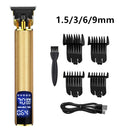 USB Rechargeable Hair Trimmer Electric Cordless Skeleton Hair Clipper Shaver Trimmer Men Barber Hair Cutting Machine 0mm Razor